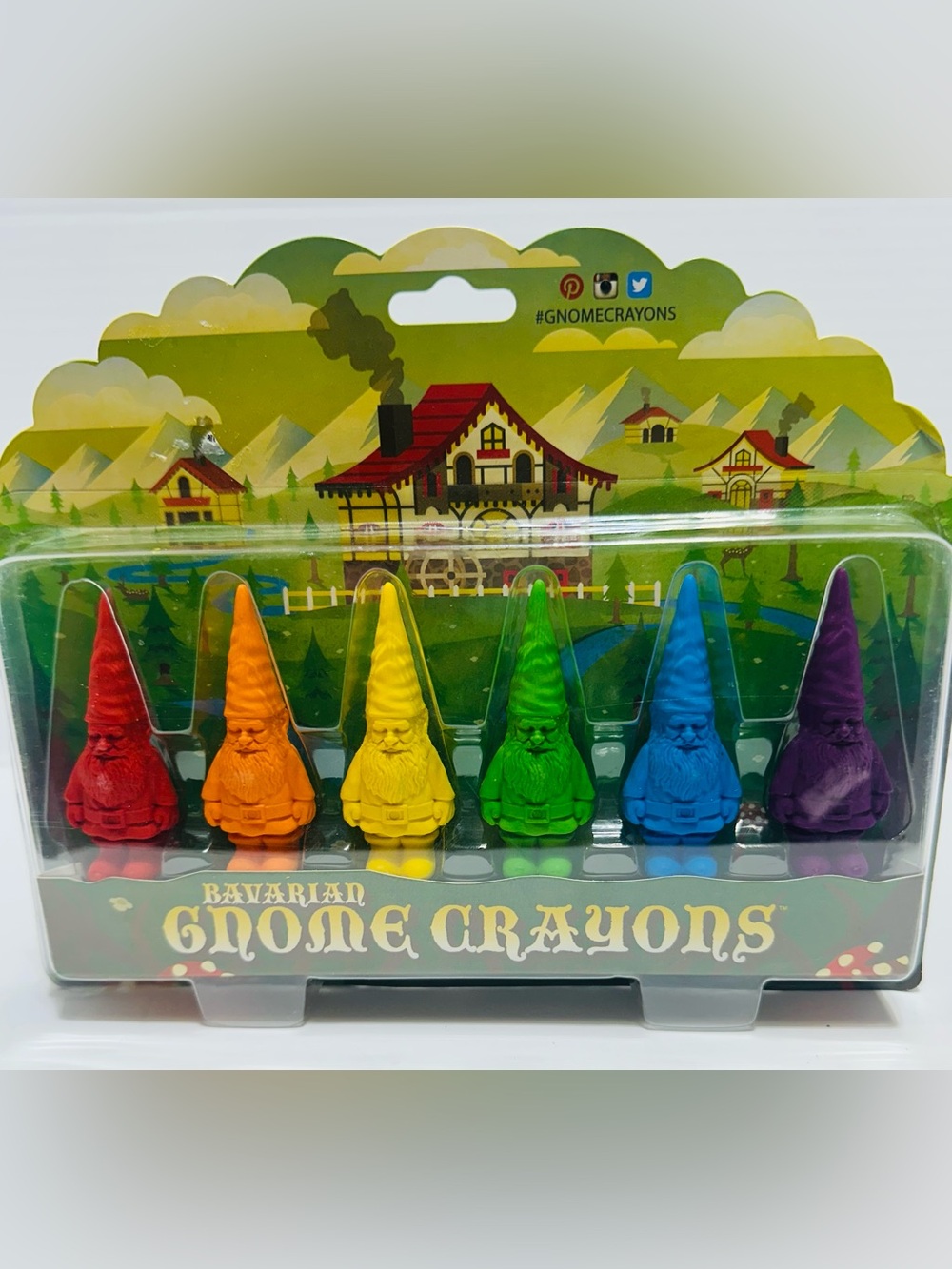 Bavarian Gnome Crayons - Rainbow Set
